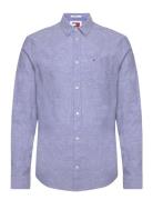 Tjm Reg Linen Blend Shirt Tommy Jeans Blue