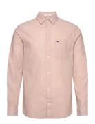 Tjm Reg Linen Blend Shirt Tommy Jeans Beige