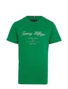 Tommy Script Tee S/S Tommy Hilfiger Green