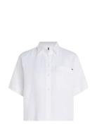 Linen Ss Shirt Tommy Hilfiger White