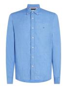 Pigment Dyed Li Solid Rf Shirt Tommy Hilfiger Blue