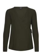 Olmemma L/S Tie Wrap Top Jrs Only Maternity Khaki