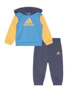 Essentials Colorblock Jogger Set Kids Adidas Performance Blue