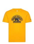 Boston Bruins Primary Logo Graphic T-Shirt Fanatics Yellow