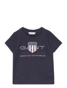 Archive Shield Ss T-Shirt GANT Navy