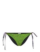 Recycled Printed Beads String Bikini Briefs Ganni Green