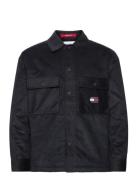 Tjm Sherpa Lined Cord Overshirt Tommy Jeans Black