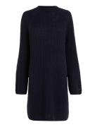 Soft Wool Ao Cable C-Nk Dress Tommy Hilfiger Blue