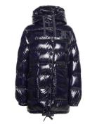 Md High Gloss Hooded Down Coat Tommy Hilfiger Blue
