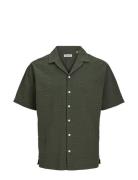 Jjaydan Seersucker Resort Shirt Ss Jack & J S Green