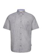 Cotton Linen Shirt Tom Tailor Grey