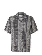 Slhrelax-Vero Shirt Ss Aop Selected Homme Blue