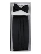 Polyester Cummerbund Set Portia 1924 Black