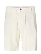 Slhregular-Brody Linen Shorts Noos Selected Homme Cream