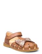 Sandals - Flat - Closed Toe - ANGULUS Beige