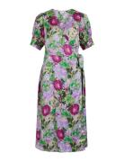 Vinaria S/S Wrap Midi Dress/Dc/Su Vila Green