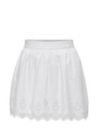 Onllou Life Emb Flowy Skirt Ptm ONLY White