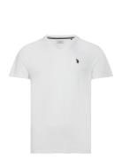 Uspa T-Shirt V-Neck Cem Men U.S. Polo Assn. White