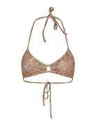 Pcasine Shine Bikini Top Sww Pieces Beige