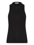 Smooth Cotton Twist Back Tank Calvin Klein Black