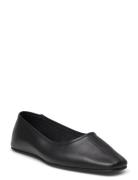 Slfelia Leather Ballerina Selected Femme Black