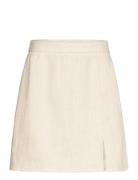 Annali Linen Skirt A-View Beige