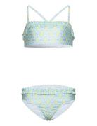 Floral Print Bikini Mango Blue