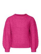 Vmella Ls O-Neck Pullover Ga Girl Noos Vero Moda Girl Purple