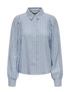 Onlcaro L/S Linen Bl Puff Shirt Cc Pnt ONLY Blue