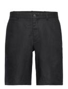 Slim-Fit 100% Linen Bermuda Shorts Mango Black