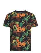 Aop Oasis Tee S/S Lindbergh Navy