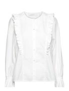 Belinda Blouse Paper Touch Naja Lauf White