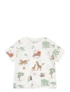 Animal Print Cotton T-Shirt Mango Patterned