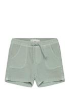 Cotton Shorts With Elastic Waist Mango Green