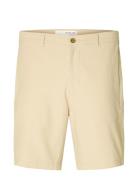 Slhregular-Karl Seersucker Shorts Selected Homme Cream