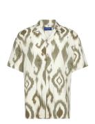 Jorjeff Gallery Aop Resort Shirt Ss Smu Jack & J S Cream