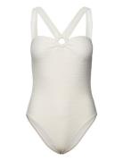 Wilma Ring Front Swimsuit Malina White