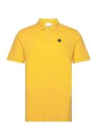 Toke Basic Badge Polo - Gots/Vegan Knowledge Cotton Apparel Yellow