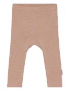 Wool/Bamboo Legging Mikk-line Brown