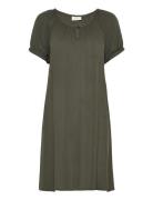 Amber Ss Tunic Kaffe Khaki