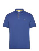 Reg Contrast Pique Ss Polo GANT Blue