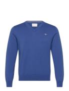 Classic Cotton V-Neck GANT Blue