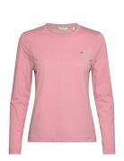 Reg Shield Ls T-Shirt GANT Pink