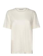 Linen Ss T-Shirt GANT Cream