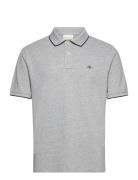 Framed Tipping Ss Polo GANT Grey