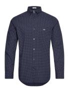 Reg Micro Print Shirt GANT Blue