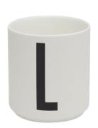 Porcelain Cup A-Z, Æ, Ø Design Letters White