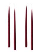 Hand Dipped Candles, 4 Pack Kunstindustrien Red