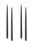 Hand Dipped Candles, 4 Pack Kunstindustrien Black