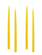 Hand Dipped Candles, 4 Pack Kunstindustrien Yellow